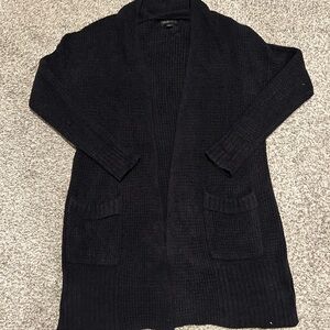 Barefoot Dreams Black Open Front Cardigan Sweater
